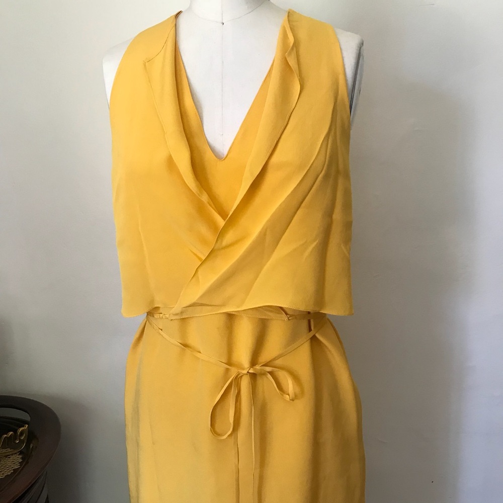 3.1 Phillip Lim yellow silk dress